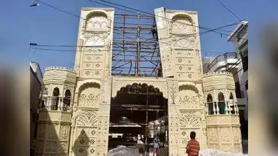 The durga Puja pandal of Bairhana durga puja committee