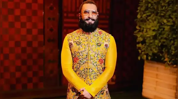 If Indian mythology were in need of a maximalist fashion statement, then Ranveer Singh would be
