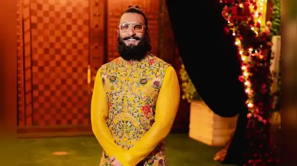 If Indian mythology were in need of a maximalist fashion statement, then Ranveer Singh would be