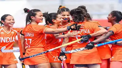 With 59 goals from four matches and another to go, the Indian women’s hockey team stormed