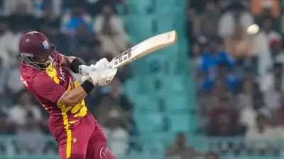 Skipper Shai Hope led from the front with a 45-ball 102 as the West Indies pulled off a record