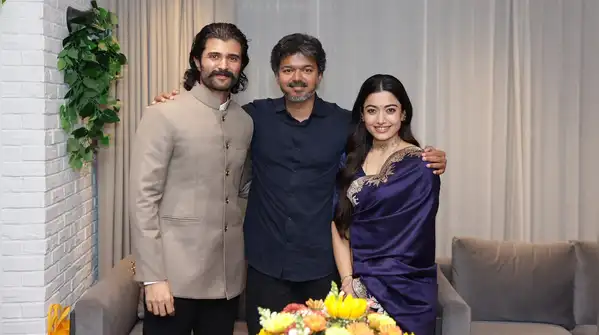 Rashmika Mandanna's saree from Raw Mango said it all in her latest meeting with the Chief