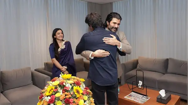 Rashmika Mandanna's saree from Raw Mango said it all in her latest meeting with the Chief