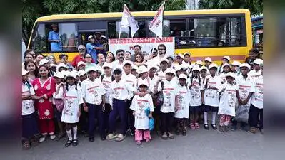 Underprivileged kids go pandal-hopping with TOI
