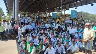 Sugarcane farmers protesting for higher sugar prices shifted their agitation from the highway
