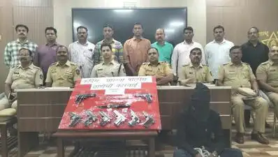 In a major crackdown against illegal firearms smuggling racket, police have arrested two men