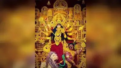 While elaborate gates and theme-based pandals have become a defining feature of Durga Puja
