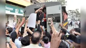 Nashik : Police detained 26 people, including six women, on Saturday evening during a protest