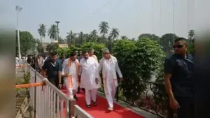 “We will form a triple-engine government,” was the brief but confident reply from the CM