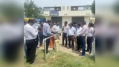 A central drought assessment team visited villages in Mysuru district on Monday