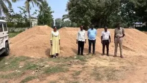 Officials keep night vigil — Sand seized, but no trucks