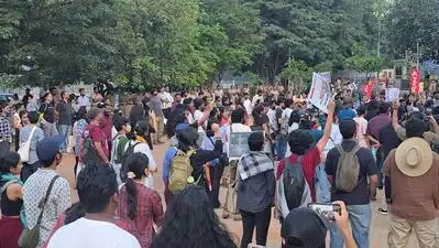 At Freedom Park Sunday, citizens and student activists questioned the rationale behind