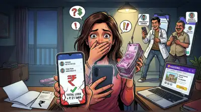 A 24-year-old private-sector employee lost a staggering Rs 21.1 lakh after an online search