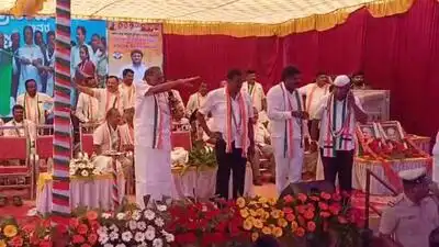 Hassan Congress chief's installation disrupted by Shreyas Patel supporters