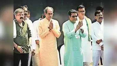 Amit, attended the rally, Uddhav’s son, Aaditya, was unwell and could not attend it, said Shiv