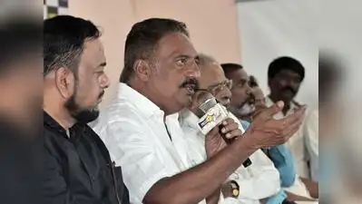 BJP Telangana activists protested at actor-turned-political activist Prakash Raj ’s news