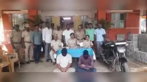 Two men from Haryana were arrested on Tuesday for cheating ATM users and siphoning money