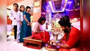Shardiya Navratri concluded with Kanya Puja and traditional rituals at Shri Math Baghambari