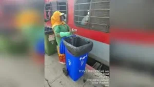 North Central Railway (NCR) has introduced a coach-to-coach mobile dustbin system at Prayagraj