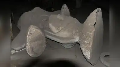 The Parama statue once stood on an traffic island near Science City