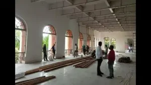 What we are doing instead is creating a kind of film set or a puja pandal: make the chamber