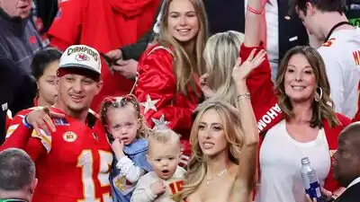 Patrick Mahomes sees a possible football connection with son Bronze as the toddler already embraces