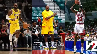 LeBron James, Gilbert Arenas and Michael Jordan (Image via getty)
