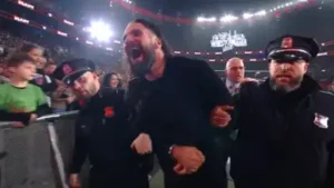 Apart from that, the show saw Seth Rollins receives arrested, Brock Lesnar and Oba Femi meeting