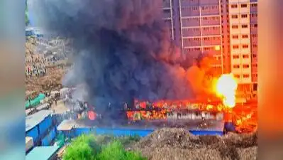 Mumbai: A fire broke out at a ground-plus-one-storey labour camp at Tata Nagar on Navghar Road