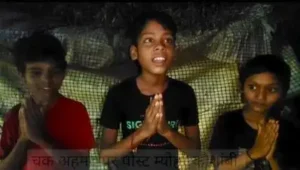 3 kids appeal DM to install street lights in village