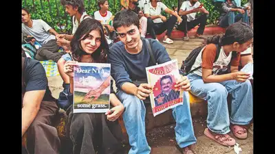 For a generation often dismissed as ‘too online’, showing up IRL at a protest is becoming its