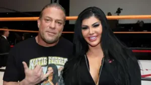 Rob Van Dam and Katie Forbes welcome twin daughters Karma Star Szatkowski and Saba Zen after scary