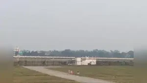 Gouripur Jame Masjid, locally known as the Bankra Mosque, at the Kolkata airport