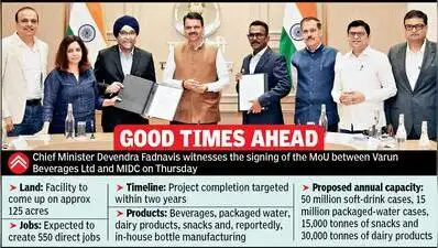 Nagpur: A Rs2,100 crore beverages and snacks plant is proposed to be set up in Arvi (Wardha)