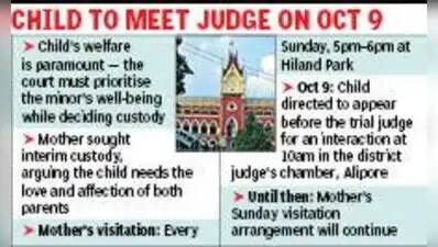 So, as regards granting interim custody of a child aged about four years, the trial judge is