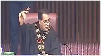 Watch: Pakistan assembly speaker finds money on floor - 12 MPs raise hands to claim it
