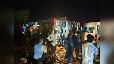 One killed, six injured as private Ahmedabad-bound bus tips over at Sawalghat