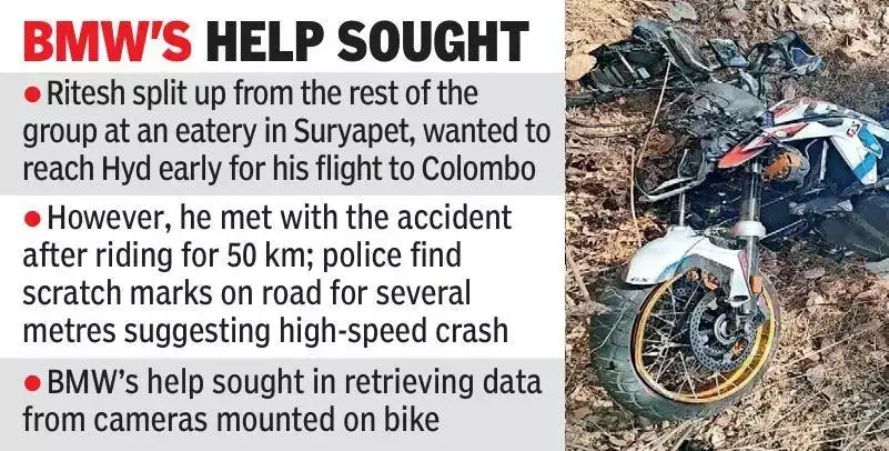 Hyderabad biker on Rs 25 lakh BMW Adventure dies in highway crash; how dash to catch India-Pakistan