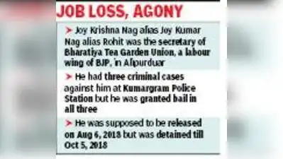 Pay Rs 5.4 lakh to tea garden worker for 2-month illegal detention after being granted bail