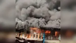 Blaze Ravages Shop, 2 Houses In Lodhipura