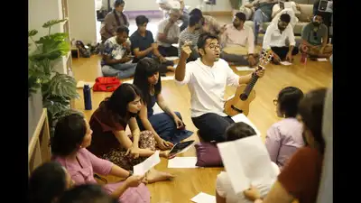 At Flash Jams, a one-day choir pop-up in Bengaluru, people come together to sing familiar