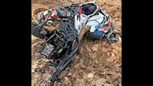 A professional motocross rider with international experience died in a road accident on NH-65