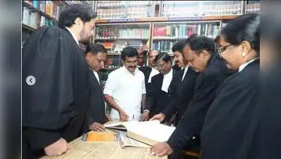 Law and electricity minister Nirmalkumar spoke at a felicitation event organised by Madras Bar