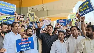 Congress Protest in Gandhinagar Congress Protest in Gandhinagar Congress Protest in Gandhinagar