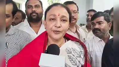 Newly appointed president of the Uttar Pradesh Congress, Aradhana Mishra 'Mona', addresses