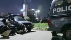 At least 15 people, including 14 security personnel, were killed after terrorists attacked