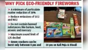 Bursting any other type of cracker or using green crackers at any other time is illegal