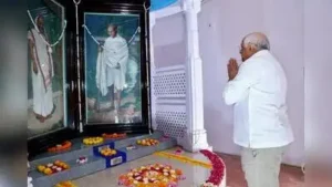 Chief minister Bhupendra Patel on Friday purchased khadi from the Khadi Gram Udyog Haat