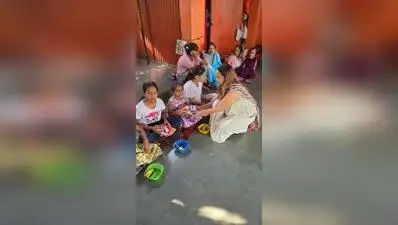 Little Saraswatis deified with gifts of learning aids