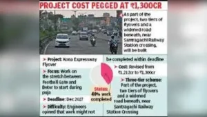 Kolkata: The construction of the remaining piers for one of the busiest stretches on Kona